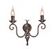 Harlech 2 Light Wall Light Dark Bronze - HR2A BRONZE