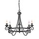 Harlech 5 Light Chandelier Black - HR5 BLACK