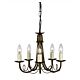 Minster 5 Light Chandelier Black / Gold - MN5 BLK/GOLD