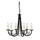 Minster 6 Light Chandelier Black - MN6 BLACK