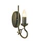 Olivia 1 Light Wall Light Black / Gold - OV1 BLK/GOLD