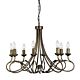 Olivia 8 Light Chandelier Black / Gold - OV8 BLK/GOLD