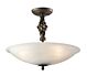 Pembroke Semi Flush Black / Gold - PB/SF/A BLK/GOLD