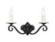 Rectory 2 Light Wall Light Black - RY2A BLACK