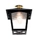 York Flush Porch Lantern Black - BL6C