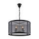 Arthur 4 Light Industrial Pendant Black - 201218