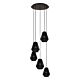 Chiavica 5 Light Pendant Black - 204183