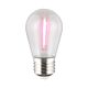 Shatterproof S14 12V LED 0.4W E27 Festoon Globe Red - 205405