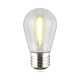 Shatterproof S14 12V LED 0.4W E27 Festoon Globe Yellow - 205408