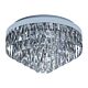 Valparaiso 8 Light Crystal Flush Mount Light Chrome - 39489