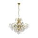 Fenoullet 9 Light Crystal Chandelier Brass - 39606