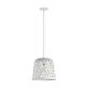 Kirkcolm 1 Light Pendant White - 43111N