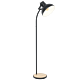 Lubenham Industrial Adjustable Floor Lamp Black / Brown - 43166N