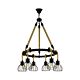 Rampside 6 Light Bar Rope Pendant Black - 43194