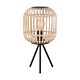 Bordesley 1 Light Table Lamp Black / Wood - 43218N