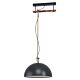 Hodsoll 1 Light Pendant Black / Brown - 43396