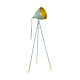 Chester-P 1 Light Floor Lamp Dark Green / Gold - 49048N