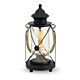 Bradford Vintage Hurricane Style Table Lamp Black - 49283N