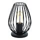 Newtown Vintage Wire Cage 1 Light Table Lamp Black - 49481N