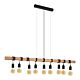 Townshend 9 Light Pendant Black / Brown - 49744