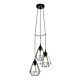 Tarbes 3 Light Cluster Cage Pendant Black - 94191