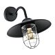 Melgoa Industrial Outdoor Over Door Wall Light Black - 94792