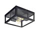 Alamonte 1 Industrial Outdoor Wall / Ceiling Light Black - 94832