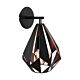 Carlton 1 Single Wall Light Black / Copper - 49992