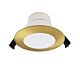 Roystar 9W Dimmable LED Dip Switch Flush Downlight Satin Brass / Tri-Colour - 202619N + 202629