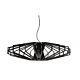 Agry 800 1 Light Timber Pendant - AGRY-800 Black