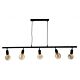 Austra 5 Light Pendant Black - AUSTRA-5L