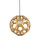 Banega 1 Light Timber Pendant Small - BANEGA-40 WOOD