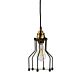 Cage 1 Light Pendant Black / Brass - CAGE-1P