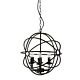 Cantina 6 Light Pendant Small Black - CANTINA-6L