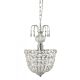 Cloe 1 Light Crystal Pendant Chrome - CLOE-1-CH