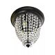 England 3 Light CTC Crystal Chandelier Black - ENGLAND-Black