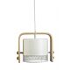 Fatina 1 Light Pendant White / Wood - FATINA-1L-WHT