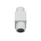 Geneva 240V GU10 Up/Down Wall Pillar Light White - GENEVA-2 Sq-WHT