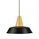 House 1 Light Pendant Large Black / Wood - HOUSE-1L D360