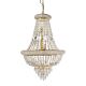 Kiotto 7 Light Crystal Pendant Gold - KIOTTO-50 GLD