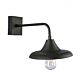 Kron 1 Light Downward Wall Light Black - KRON-1 BLK