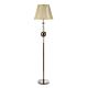 Linda 1 Light Floor Lamp Crystal / Beige - LINDA-F/L