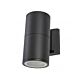 Lino 240V GU10 Wall Pillar Light Black - LINO-1-BLK