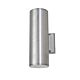 Lino 240V E27 Up/Down Wall Pillar Light Aluminium - LINO-2-PA