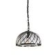 Palermo 1 Light Pendant Black / Clear - PALERMO-1L