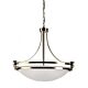 Alabaster 5 Light Pendant Large Satin Chrome - PD2006-Pdt- D508 S/CH