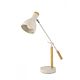 Pluto 1 Light Desk Lamp White - PLUTO-T/L-WHT