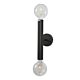 Radiant 2 Light Wall Light Black - RADIANT-A2 Black