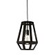 Santon 1 Light Timber Pendant Small Black - SANTON-30-BLK