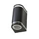 Tunnel 10W Up/Down LED Wall Pillar Light Black - TUNNEL-2-BLK